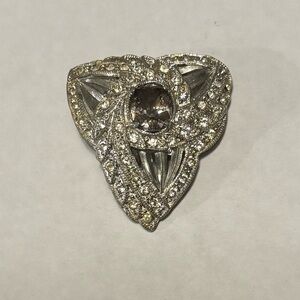 Art Deco Rhinestones Spinning Dress Clip